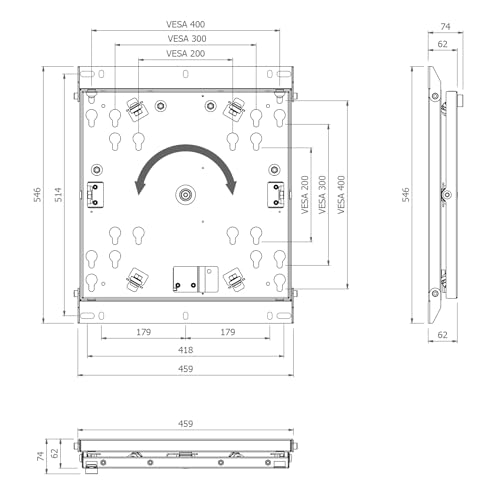 Samsung Wandhalterung für Flip 55″ (WM55H) - 7